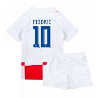 Kroatien Luka Modric #10 Hjemmebanesæt Børn EM 2024 Kortærmet (+ Korte bukser)